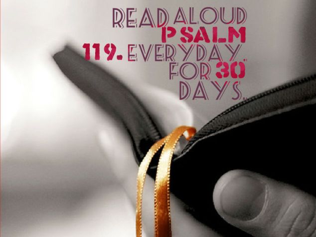 read aloud Psalm 119 30 days