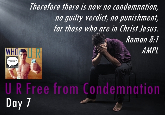 day 07 WHO U R Free from Condemnation day 7 logo